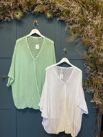 STUDIO - WRAP OPEN KNIT TOP