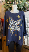 GOOSE ISLAND - Jersey oversized star top