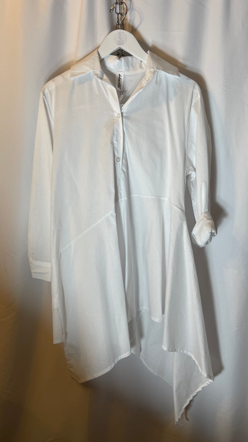 MADE IN ITALY - Abbie Asymmetric shirt