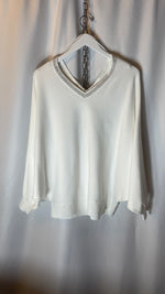 CHILLI & CHARM - V neck diamante jumper