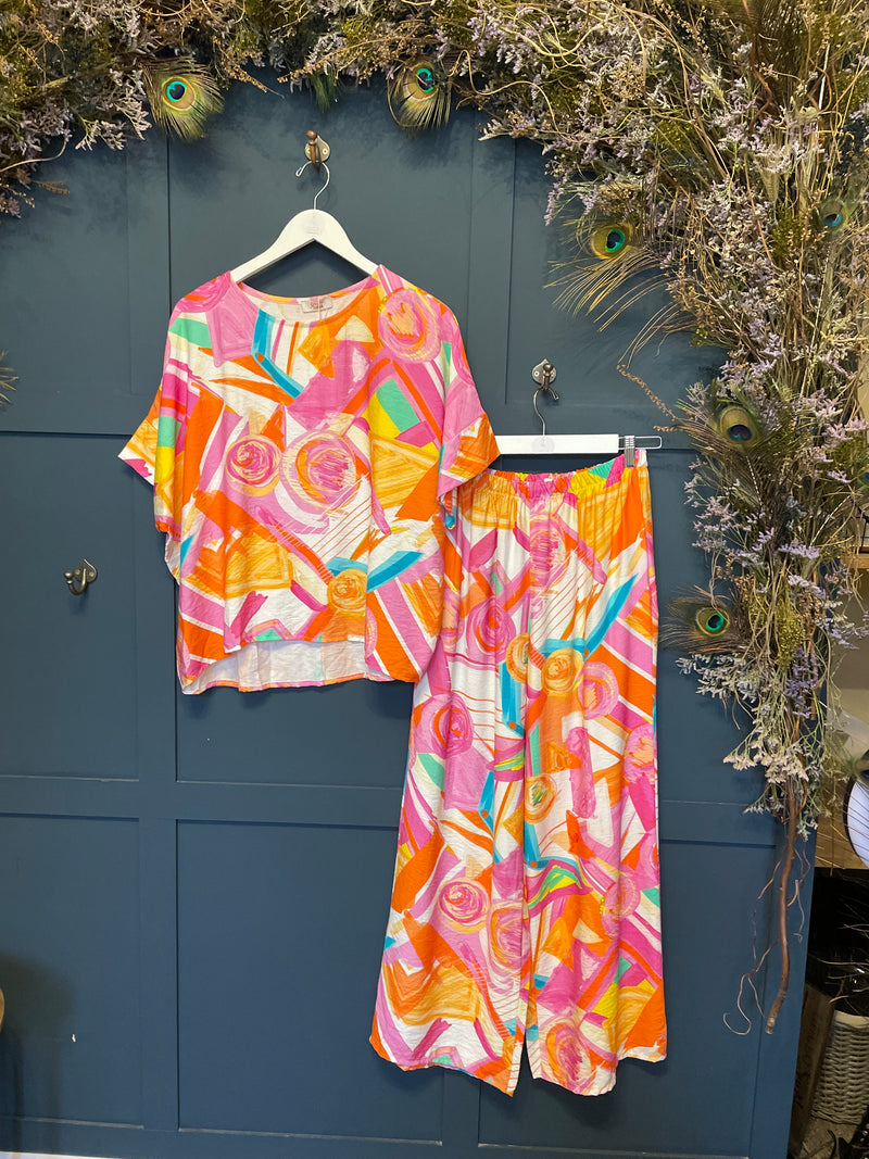 GOOSE ISLAND ABSTRACT TROUSERS