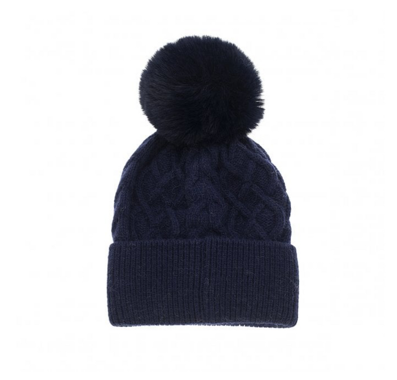 APL - CABLE KNIT BOBBLE HAT