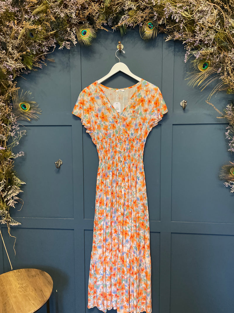 ZUPPE - FADED FLOWER MAXI DRESS