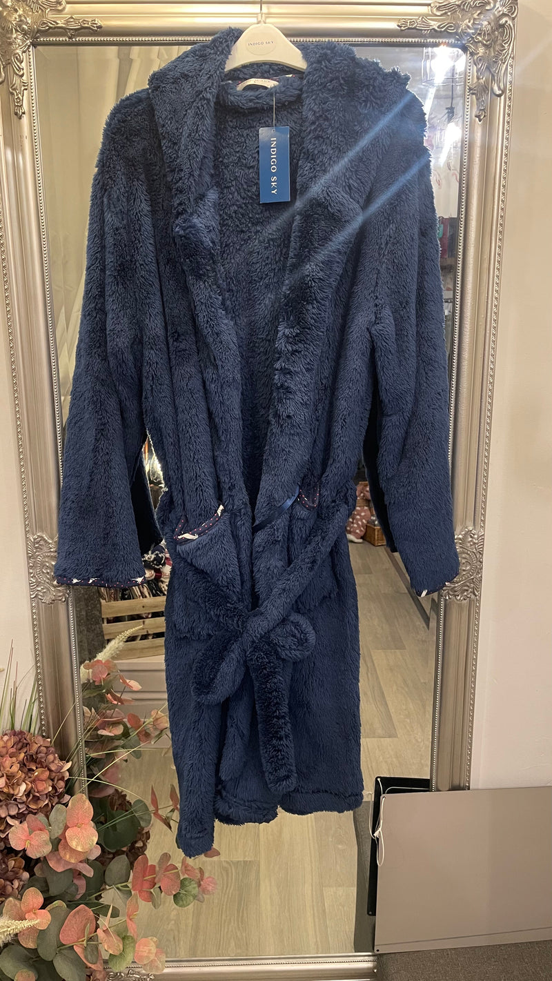 SLEEPWEAR- Long pile fluffy robe