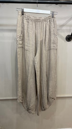 GOOSE ISLAND - Linen button trousers