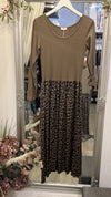 NEW COLLECTION - Satin dress leopard