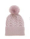 APL - CABLE KNIT BOBBLE HAT