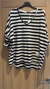 MADE IN ITALY - Jersey striped top