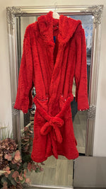 SLEEPWEAR- Long pile fluffy robe