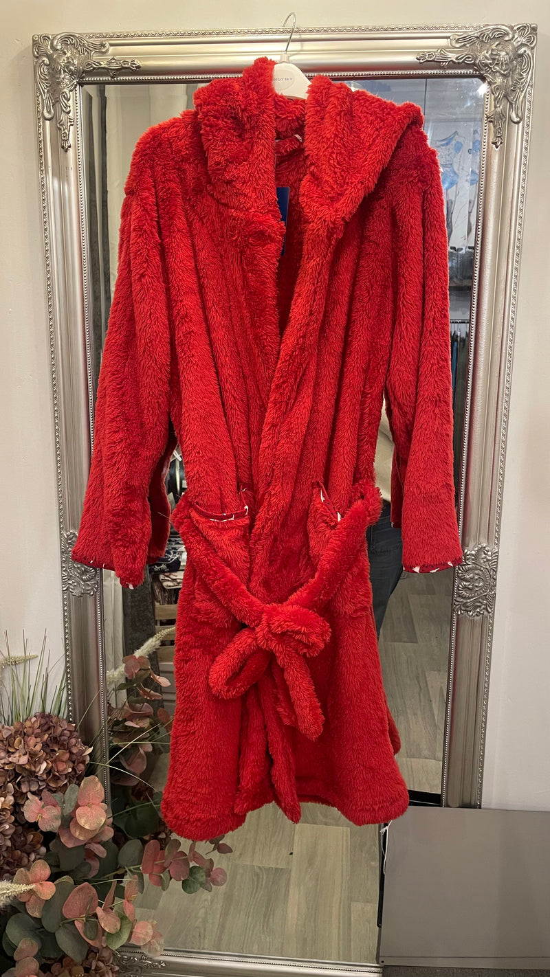 SLEEPWEAR- Long pile fluffy robe