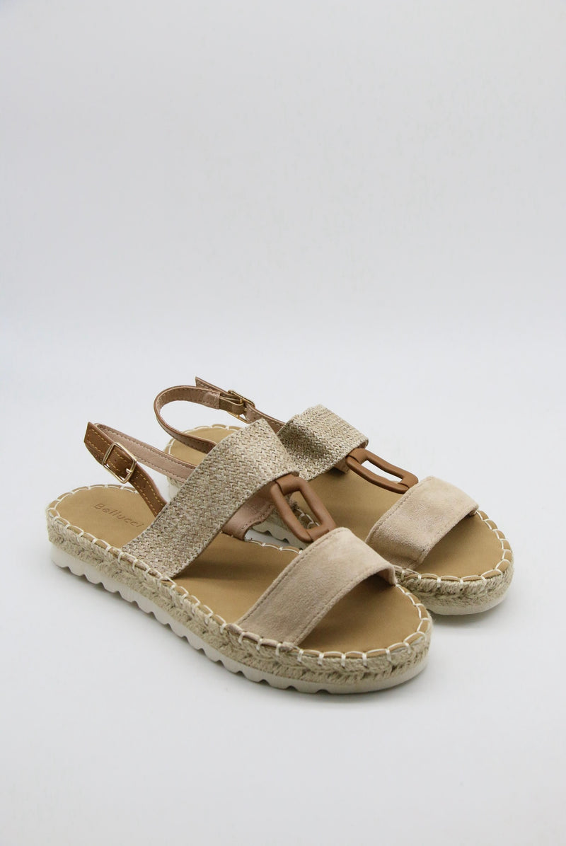 2 LEOPARD STRAP SANDALS