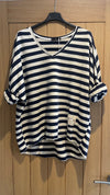 MADE IN ITALY - Jersey striped top