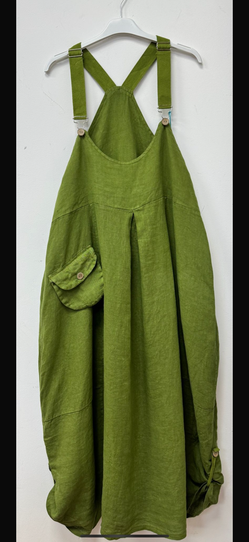 GLOSSY - DUNGAREES DRESS