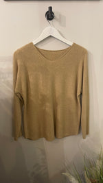 SELENA Seam sleeved jumper v neck