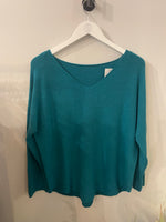 SELENA Seam sleeved jumper v neck