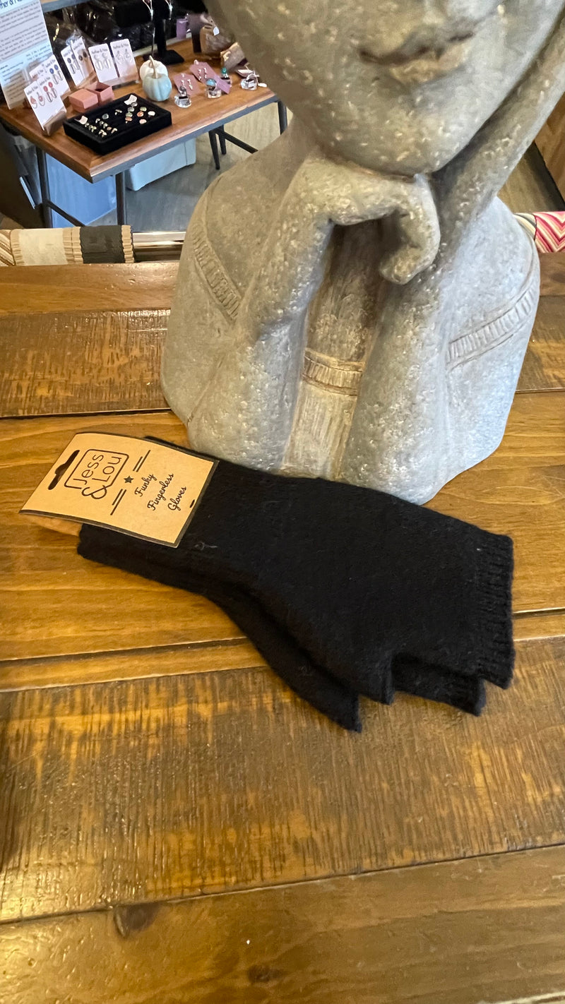 J & L Funky Fingerless Glove - PLAIN