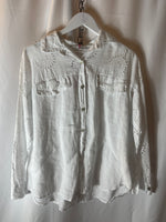 H TREND - Broderie anglaise shirt